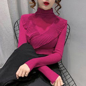 knitted long sleeve top